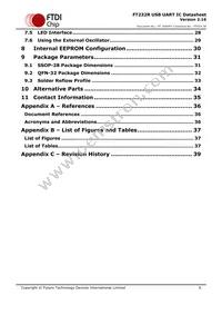 FT232RQ-TRAY Datasheet Page 6