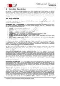 FT232RQ-TRAY Datasheet Page 12