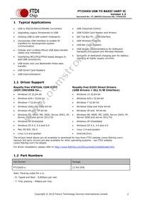 FT234XD-T Datasheet Page 2