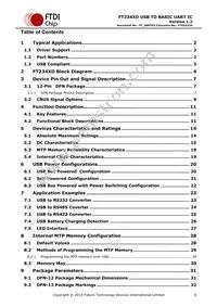 FT234XD-T Datasheet Page 5