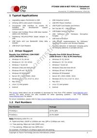 FT240XS-R Datasheet Page 2