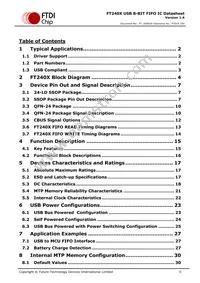 FT240XS-R Datasheet Page 5