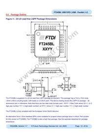 FT245BL-TRAY Datasheet Page 12