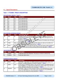 FT245BM Datasheet Page 8