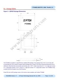 FT245BQ-REEL Datasheet Page 12