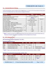 FT245BQ-REEL Datasheet Page 13