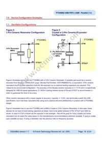 FT245BQ-REEL Datasheet Page 15