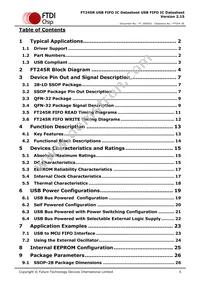 FT245RQ-TRAY Datasheet Page 5