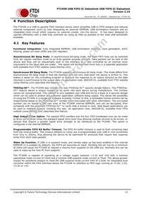 FT245RQ-TRAY Datasheet Page 13