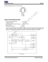 FT24C128A-ETR-T Datasheet Page 2