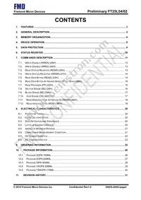 FT25L04S-RT Datasheet Page 2