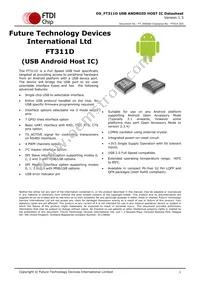 FT311D-32Q1C-T Datasheet Cover