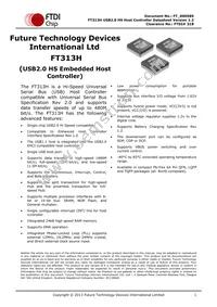 FT313HQ-T Datasheet Cover