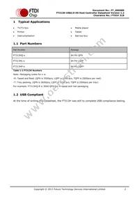 FT313HQ-T Datasheet Page 2