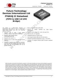 FT602Q-T Datasheet Cover