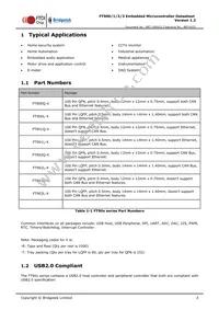 FT900L-C-T Datasheet Page 3