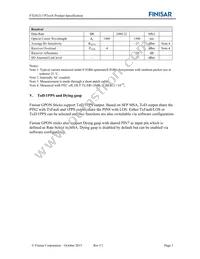 FTGN2117P2TUN Datasheet Page 3