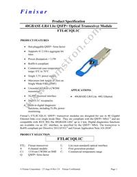 FTL4C1QL1C Datasheet Cover