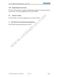 FTLC1141RDNL Datasheet Page 7