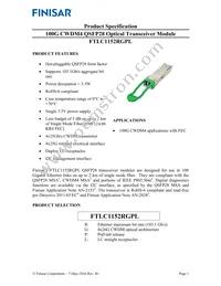 FTLC1152RGPL Datasheet Cover