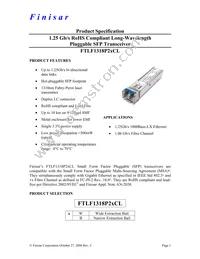 FTLF1318P2BCL Datasheet Cover