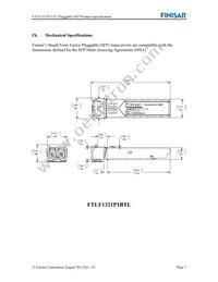 FTLF1321P1BTL Datasheet Page 7