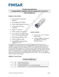 FTLF1324P2BTV Datasheet Cover