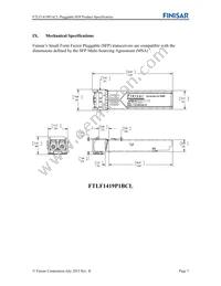 FTLF1419P1BCL Datasheet Page 7