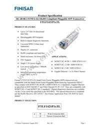 FTLF1421P1BTL Datasheet Cover