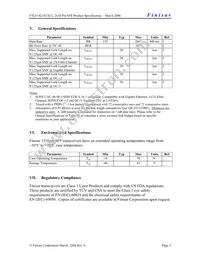 FTLF1421S1MCL Datasheet Page 5