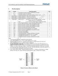 FTLF1424P2BCV Datasheet Page 2