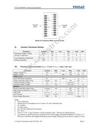 FTLF1429P3BCV Datasheet Page 3