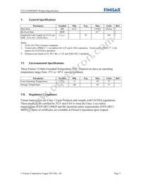 FTLF1429P3BNV Datasheet Page 5