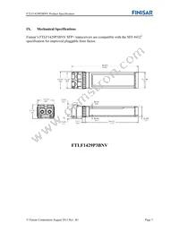 FTLF1429P3BNV Datasheet Page 7