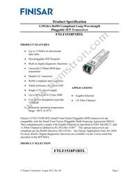 FTLF1518P1BTL Datasheet Cover