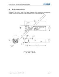 FTLF1519P1BCL Datasheet Page 7