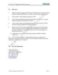 FTLF1519P1BCL Datasheet Page 11