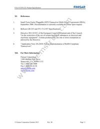 FTLF1523P1BTL Datasheet Page 11