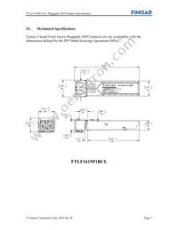 FTLF1619P1BCL Datasheet Page 7