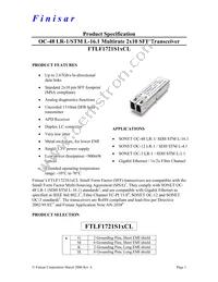 FTLF1721S1MCL Datasheet Cover