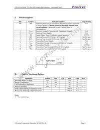 FTLF8519F2MNL Datasheet Page 2