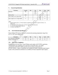 FTLF8519P2BCL Datasheet Page 5