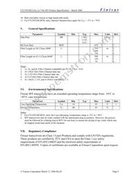 FTLF8524E2KNL Datasheet Page 5