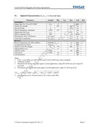 FTLF8524P3BNL Datasheet Page 4