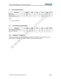 FTLF8524P3BNL Datasheet Page 5