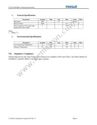 FTLF8526P3BNL Datasheet Page 6