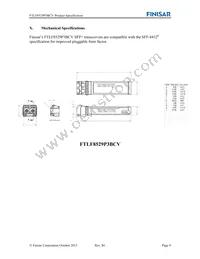 FTLF8529P3BCV Datasheet Page 9