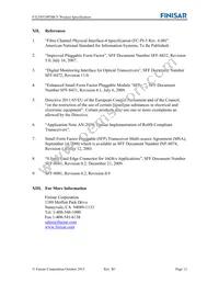 FTLF8529P3BCV Datasheet Page 12