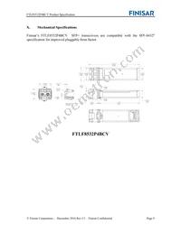 FTLF8532P4BCV Datasheet Page 9