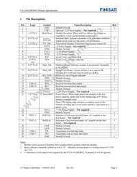 FTLX1412M3BTL Datasheet Page 2